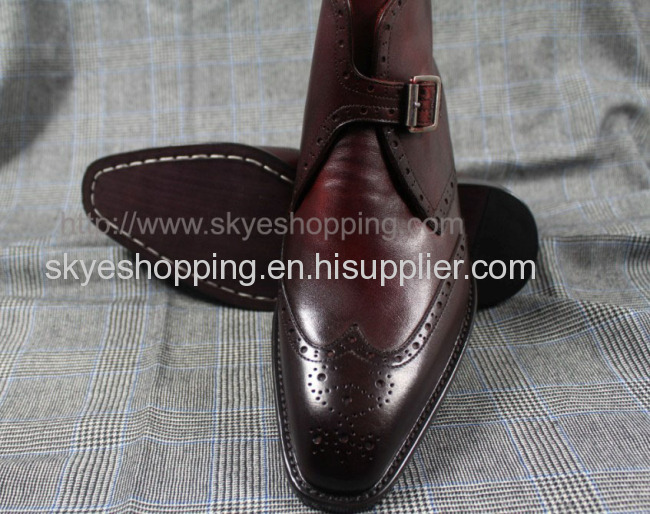 CIEB38 -Bespoke Handmade Pure Genuine Calf Leather Boots For Men