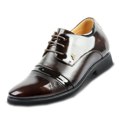 X003-7 Comfortable Elevator Shoes Made Of Pure Genuine Leather With Lace-ups