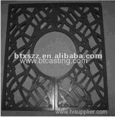 corrosion resistant square cast iron tree grating