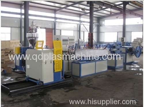 Plastic PVC spiral steel wire reinforced strengthed hose production extrusion line