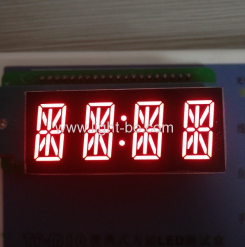 0.54 inches 4-digit 14-segment alphanumeric LED Displays with package dimensions 48 x 20 x 15.5 mm