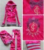 Women velvet leisure sport suit