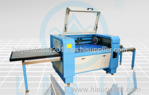 Fabric and leather laser engraving cutting machine cut white fabric without burnt edge HS-Y9060