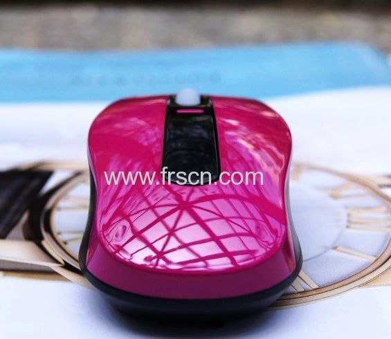 RF-395 3d mini size black rubber key wireless usb optical mouse
