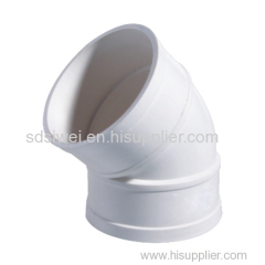 High Quality Durable PVC elbow/45 degree PVC elbow/PVC pipe elbow for plastic pipe fittings