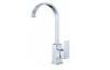 Modern Polished Chrome Kitchen Sink Water Faucet for Home , Ceramic Cartridge