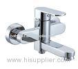 Two Hole Polished Single Handle Tub And Shower Faucet Mixer Taps HN-3B33