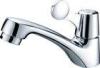 CE Durable Single Cold Water Taps / Brass Water Saving Ceramic Basin Faucet for Public