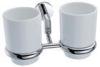 Double Ring Tumbler Holder Bathroom Hardware Sets / CE Bathroom Fittings