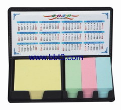 Self-adhesive stick with leather cover