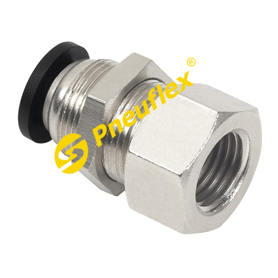 PMF Bulkhead Female NPT Thread Connector Pneumatic Fitting