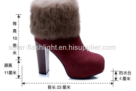 High heeled Martin boots