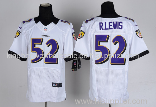 NFL Ray Lewis #52 Baltimore Ravens Game Jersey - White