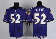 High Quality NFL Baltimore Ravens Ray Lewis #52 Game Jersey, Player Jersey - Purple