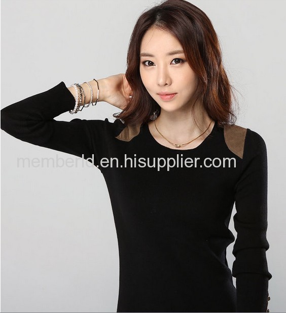 2013 new Korean autumn and winter sweet slim slim in the long sleeved sweater