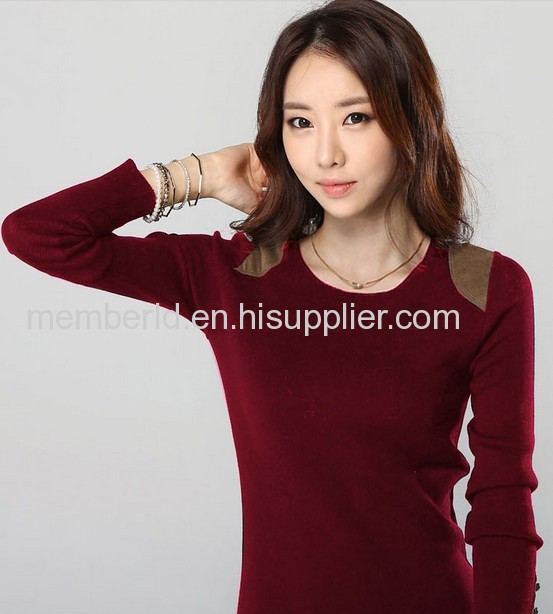 2013 new Korean autumn and winter sweet slim slim in the long sleeved sweater