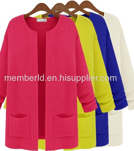 2013 Hitz women reduced V collar long cardigan sweater shirt shawl