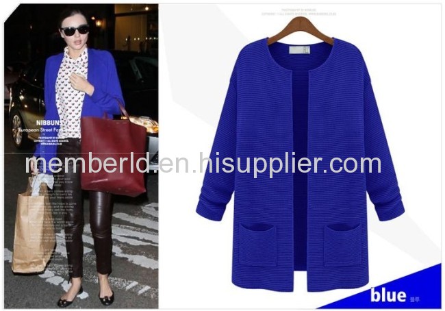 2013 Hitz women reduced V collar long cardigan sweater shirt shawl