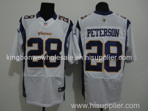 NFL Football Jersey, NFL Player Jersey, NFL Adrian Peterson #28 Minnesota Vikings Elite Player Jersey - White
