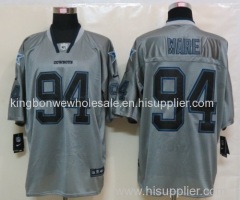 NEW NFL Dallas Cowboys 94 Ware Lights Out Grey Elite Jerseys