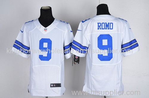 NFL Tony Romo 9# Dallas Cowboys Game Jersey - White/Blue