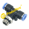 PB-G Male Branch Tee One Touch Tube Fittings with O-ring