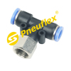 PBF-G Female Branch Tee One Touch Tube Fittings with O-ring