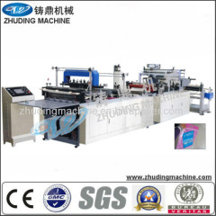 Full automatic non woven zip bag making machine