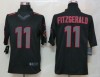 NFL Arizona Cardicals 11 Fitzgerald Impact Limited Black Jerseys