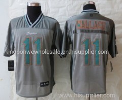 NFL Miami Dolphins 11 Wallace Grey Vapor Elite Jerseys