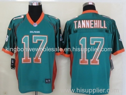 NFL Miami Dolphins 17 Tannehill Drift Fashion Green Elite Jerseys