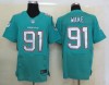 2013 New NFL Miami Dolphins 91 Wake Green Elite Jerseys