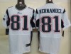 New England Patriots 81 Hernandez White NFL Elite Jersey, NFL Football Jersey with low price