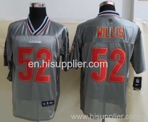 NEW San Francisco 49ers 52 Willis Grey Vapor Elite Jerseys, Cheap NFL Jersey