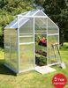 UV Protection Ornamental Compact Walk in Greenhouse For Flowers With Sliding Door 6x6 ft
