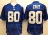 Blue NFL Jersey New York Giants #80 Victor Cruz NFL Elite Jersey NFL Jerseys for American Football Games