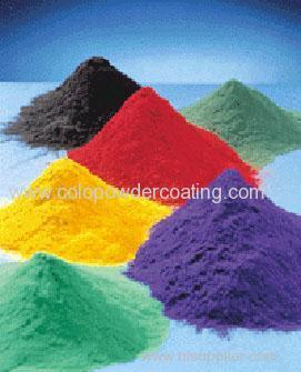 Electrostatic powder coating colors