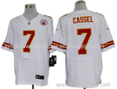 White NFL Jersey Kansas City Chiefs 7# Matt Cassel NFL Elite Jersey, Cheap NFL Football Jersey for American Football Gam