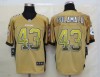 2013 NEW NFL Jersey, Pittsburgh Steelers 43# Polamalu Drift Fashion Gold Elite Jerseys