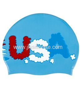 Customized silicone swimming caps