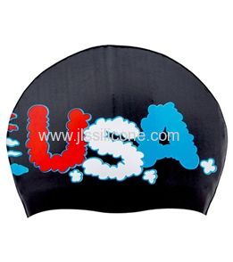 Customized silicone swimming caps