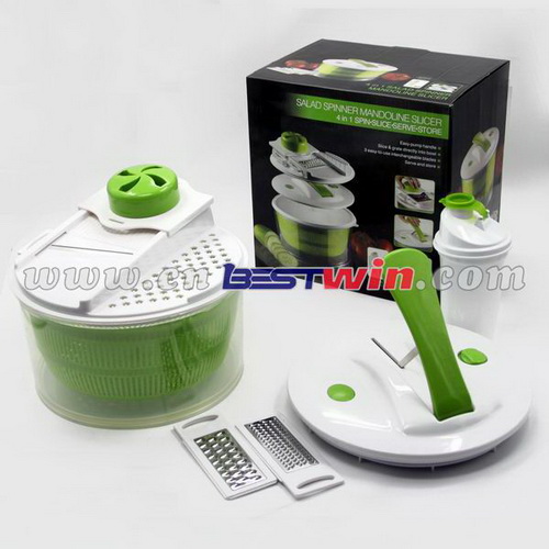 4 IN 1 Salad Spinner/Salad Chopper/Salad Mixer