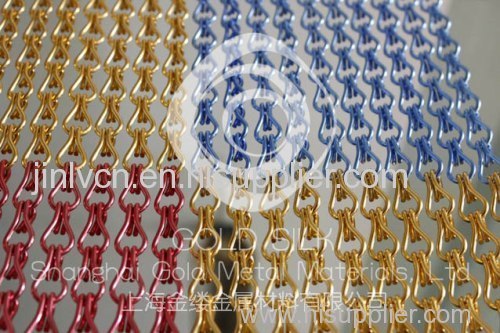 aluminium chain curtain/metal chain link curtain
