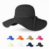 Fashion girls wide brim straw hat