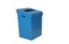 Colorful Collapsible PP Fluted Bins Eco-friendly For Recycling