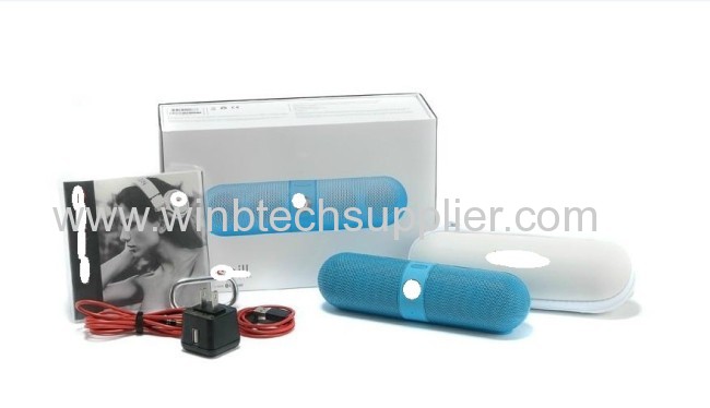 Newest Monster beats bluetooth wirless mini pill speaker with b logo 