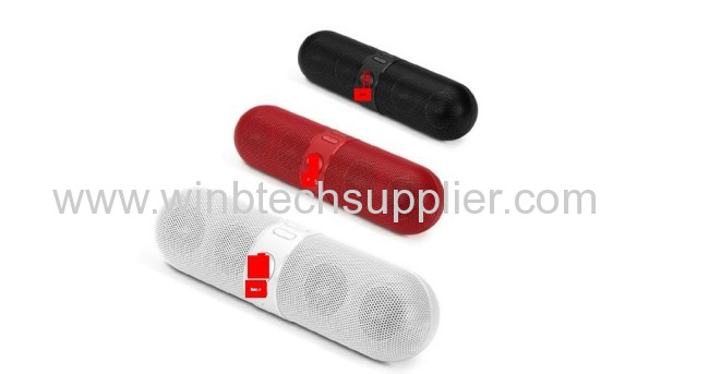 Newest Monster beats bluetooth wirless mini pill speaker with b logo 