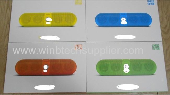 Newest Monster beats bluetooth wirless mini pill speaker with b logo 