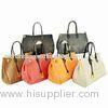Various Colors Ladies Leather Handbags With Polyester Lining Bags For Weekend Everyday Use