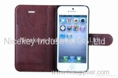 Soft Flip Pu Leather Case For Iphone5/5s